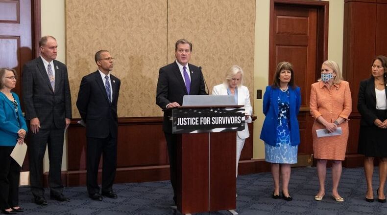 US Rep Mike Turner, R-Dayton, speaking Wednesday June 23 at the Capitol. Contributed