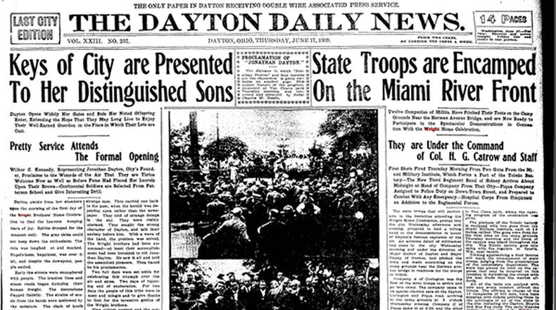 Vintage Dayton Daily News editions now online. CONTRIBUTED