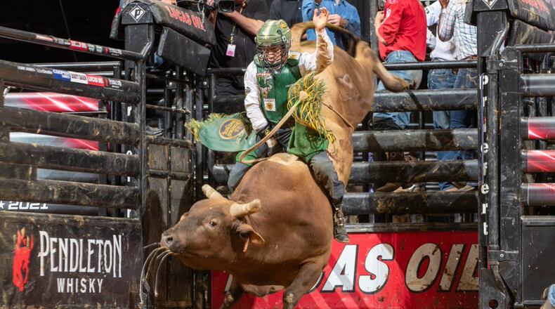 The Professional Bull Riders ZipRecruiter Rumble takes places Saturday, Oct. 23 at the Wright State University Nutter Center and features some of the world’s best bull riders. The Rumble is a part of the Pendleton Whisky Velocity Tour and this is the fifth time in six years its made a stop in Dayton.