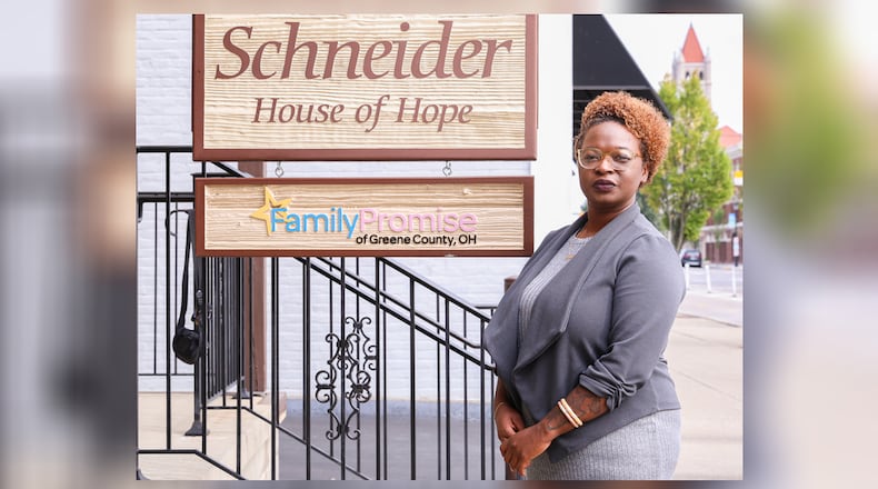 Deanna McCrary has been named a Dayton Daily News Community Gem for her work at Family Promise of Greene County, where she is executive director. BRYANT BILLING / STAFF