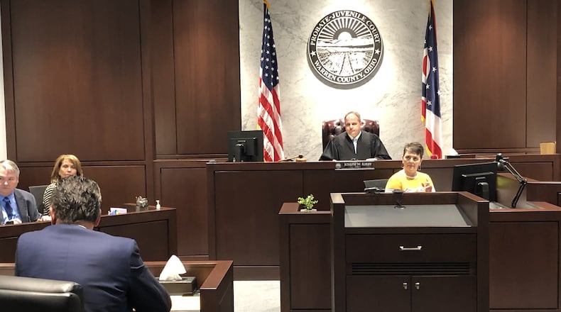 Jackson Paul Pelphrey, 16 of Centerville is charged with aggravated murder, aggravated robbery and conspiracy. Pelphrey is also charged with a firearms specification alleging he was carrying a gun when he and other suburban Dayton teens attempted to rob another person near a home on Oregonia Road in Turtlecreek Twp., Warren County. STAFF/LAWRENCE BUDD