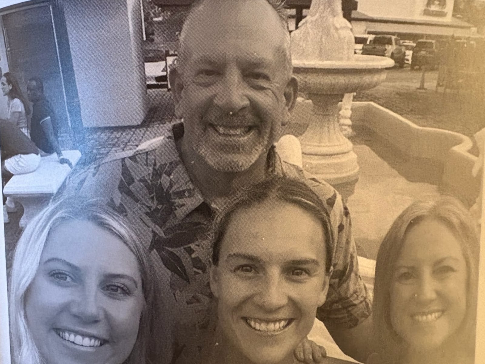 Maria Haffner Schreiber (on right) – a star swimmer at Northmont High and Wright State, coached 37 seasons, most of them at Northmont High – with her family: husband Paul, a former WSU swimmer himself and daughters Delaney (on left), now the Northmont head swim coach and Hannah (center) the T-Bolts assistant coach. TOM ARCHDEACON / CONTRIBUTED PHOTO
