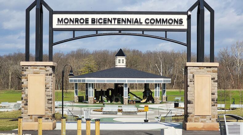 Gary Morton, public works director for the city of Monroe, said drainage issues at Monroe Bicentennial Commons need to be addressed before Phase 2 should start. NICK GRAHAM/STAFF