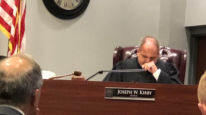 Warren County Juvenile Court Judge Joe Kirby ordered the 15-year-old Springboro student accused of his second school threat using social media in the past year to remain in detention. STAFF/LAWRENCE BUDD