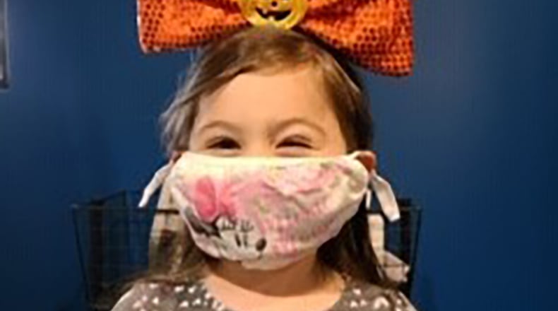 Health guidelines for Halloween safety this year because of COVID-19 include trick or treating with only the members of your household. Always wear a face covering and stay 6 feet away from people who are not from your household, whether trick-or-treating, passing out treats or attending attractions or events. Stay home if you are sick. CONTRIBUTED PHOTO