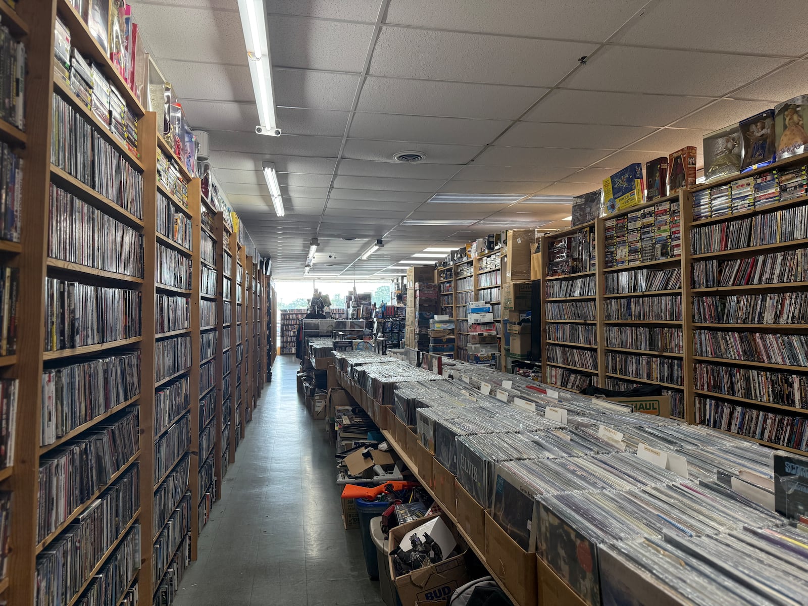 Huber Music and Video opened in 2009 and offers a wide selection of movies, games, music, toys and more. Photos by Alex Cutler