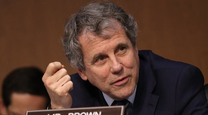 WASHINGTON, DC - Sen. Sherrod Brown (D-OH) speaks in congress (Photo by Win McNamee/Getty Images)