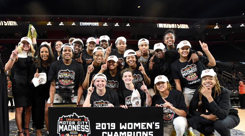 The Wright State women’s basketball team is headed to the NCAA Tournament after beating Green Bay in Tuesday’s Horizon League championship game at Little Caesars Arena in Detroit. Brian Sevald/CONTRIBUTED