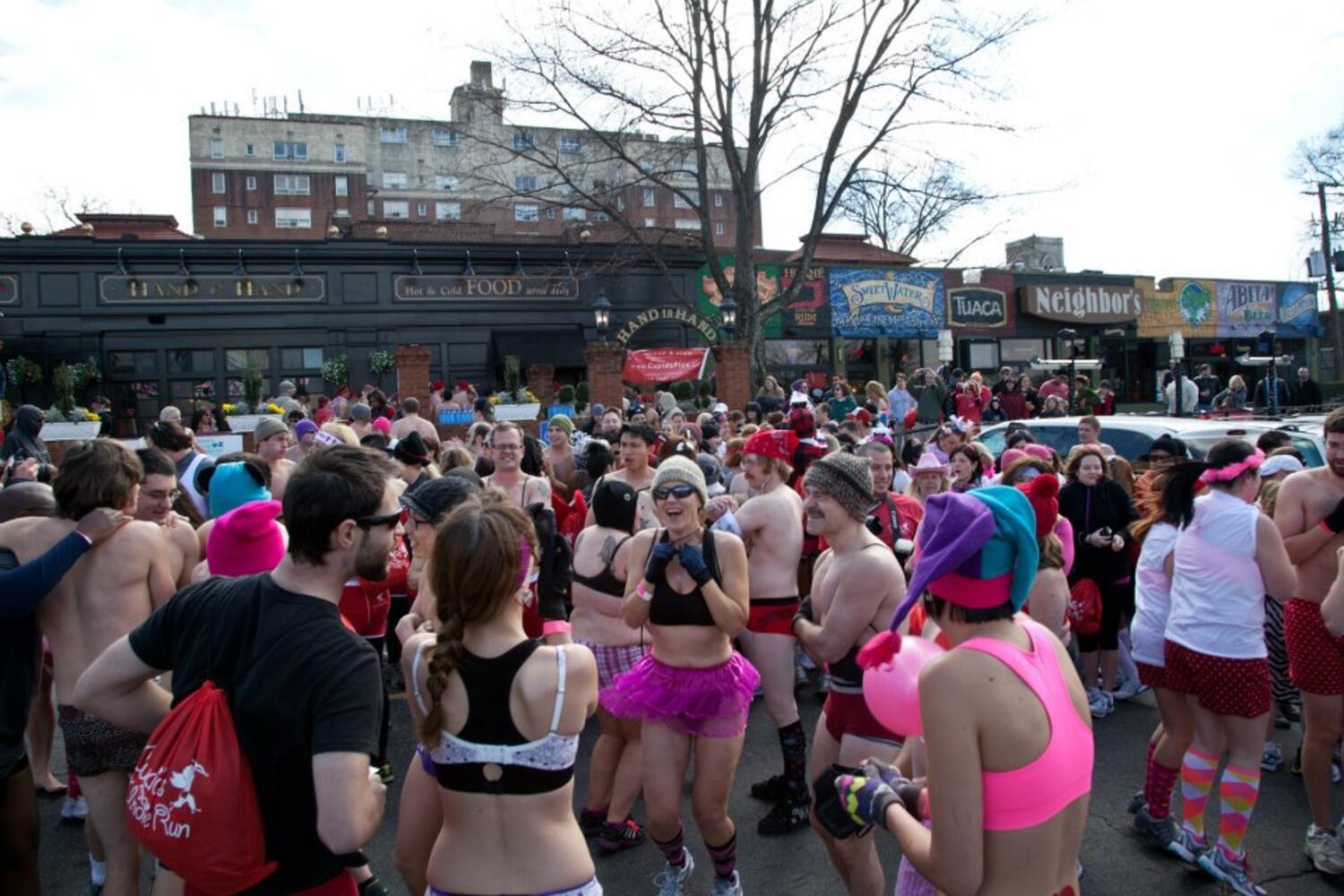 Cupid's underwear run