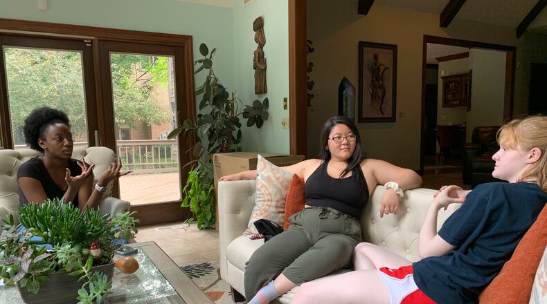 (Left to right) Mawuena Nenonene, Lily Chen and Marga Franz are all rising seniors at Beavercreek High School. In May, they and two of their classmates (Isaiah Franco and Trinity Myers) gave a presentation to school administrators on the discrimination and racism they regularly face in school from teachers and students.