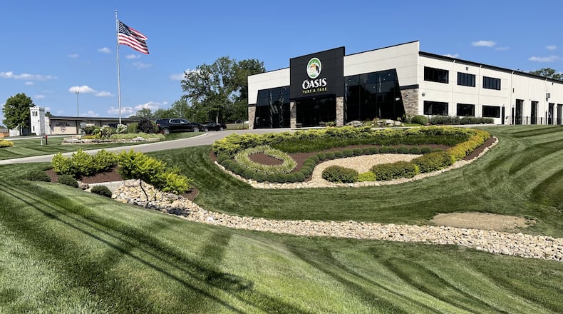 Oasis Turf & Tree headquarters at 897 Loveland Madeira Road in Hamilton County’s Loveland. The company is constructing a similar facility in Miami Twp. between Byers Road and Interstate 75. CONTRIBUTED