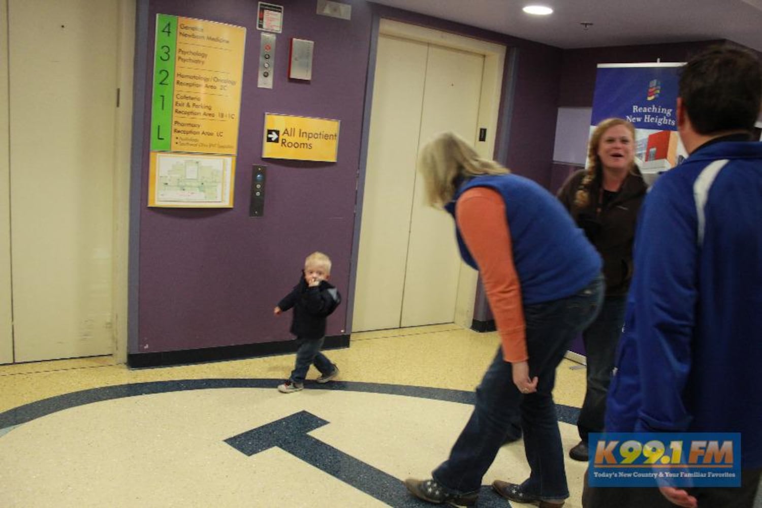 The scene from Dayton Children's Medical Center