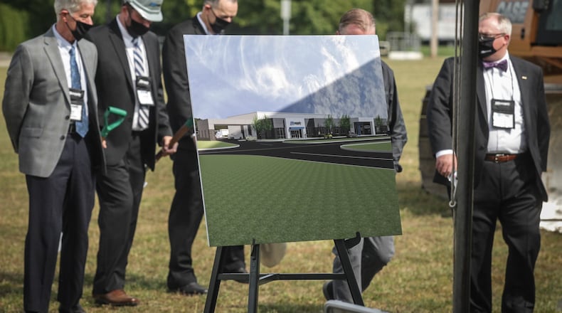 Winsupply broke ground on its new Richard W. Schwartz Center for Innovation Wednesday, Sept. 23, 2020 at the corner of Kettering Boulevard and Big Hill Road in Moraine. The innovation center will allow plumbing supply company Winsupply of Dayton to serve plumbing contractors throughout the region. Winsupply has more than 400 employees in the Dayton area.