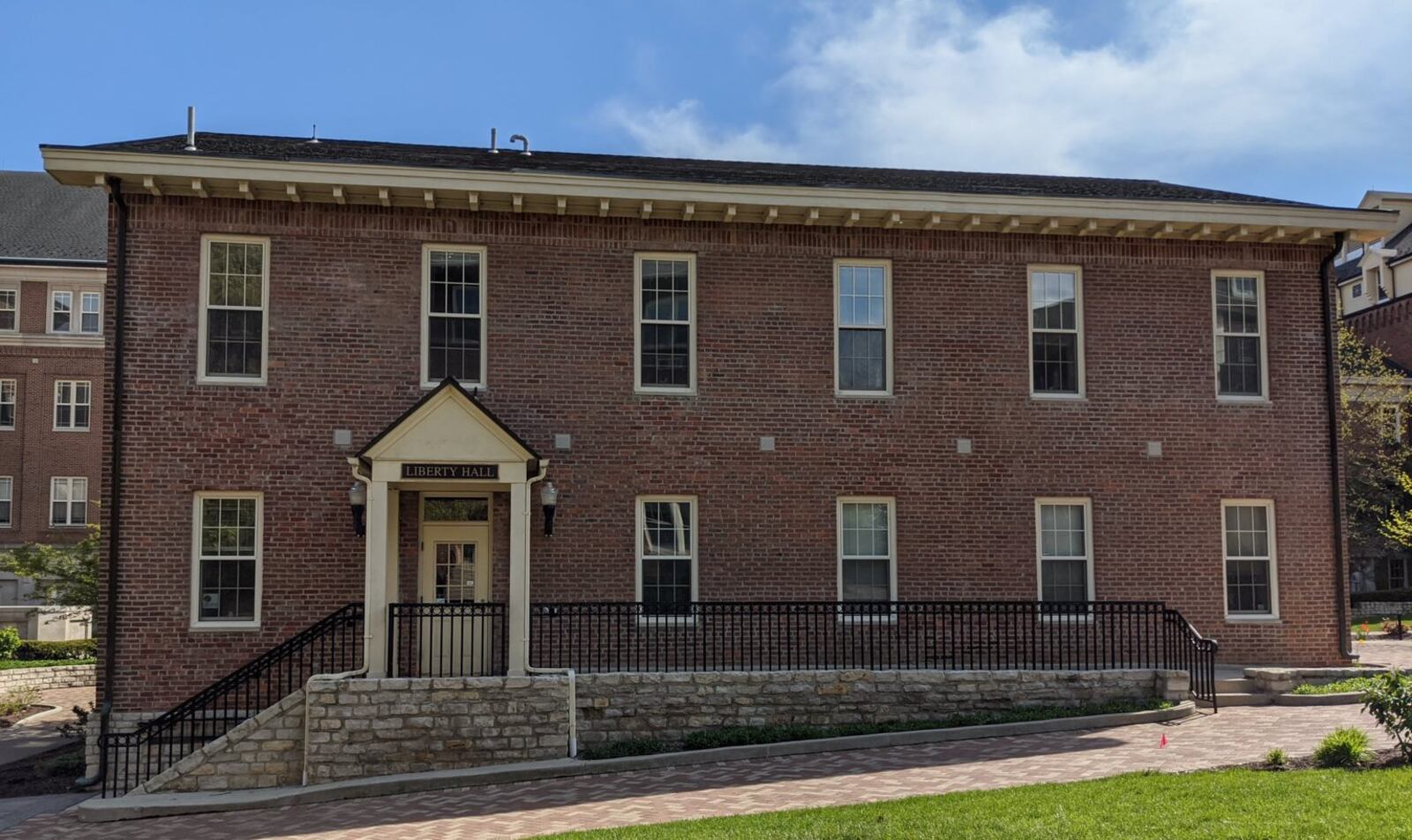 Liberty Hall, a small building at the center of UD’s campus currently contains the Campus Ministry offices, though since it was built in 1866 it served a number of functions, including an infirmary for the public. CONTRIBUTED