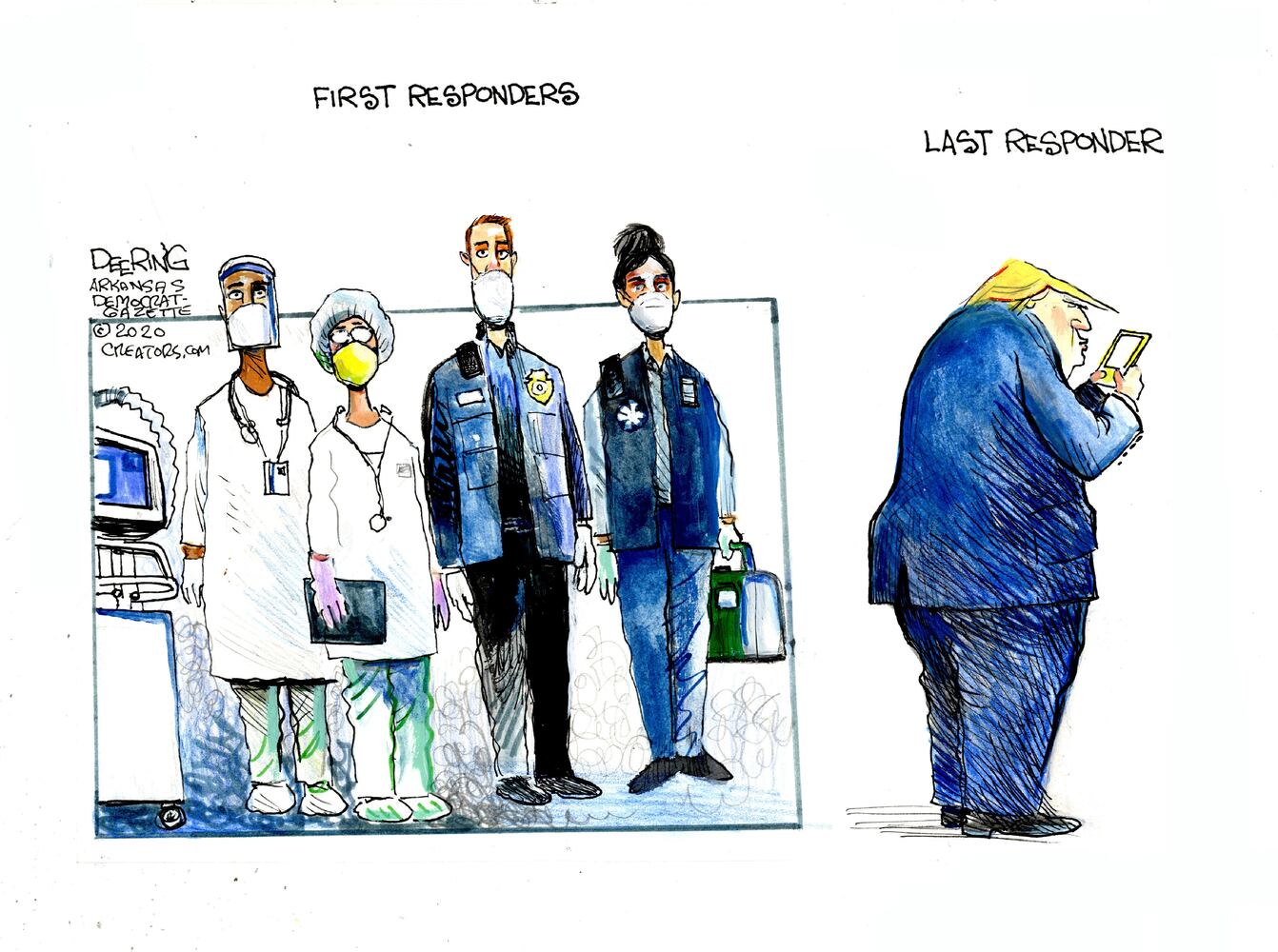 Week in cartoons: Essential business, stimulus checks and more