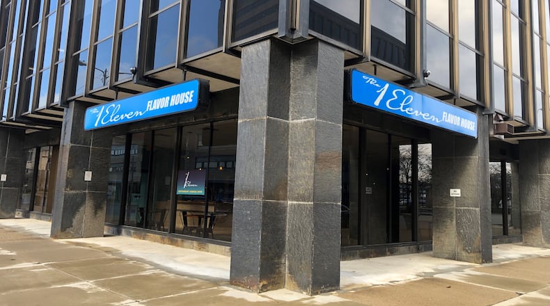 1Eleven Flavor House Restaurant, located at 111 W. First St., will close on Jan. 31, but the owners’ event center will remain open with carryout and delivery services available for lunch. CORNELIUS FROLIK/STAFF