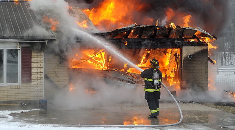 The city of Piqua has leased its former water treatment plant to BGSU to use as a firefighter training center. (AP Photo/ Photo/Mike Ullery)