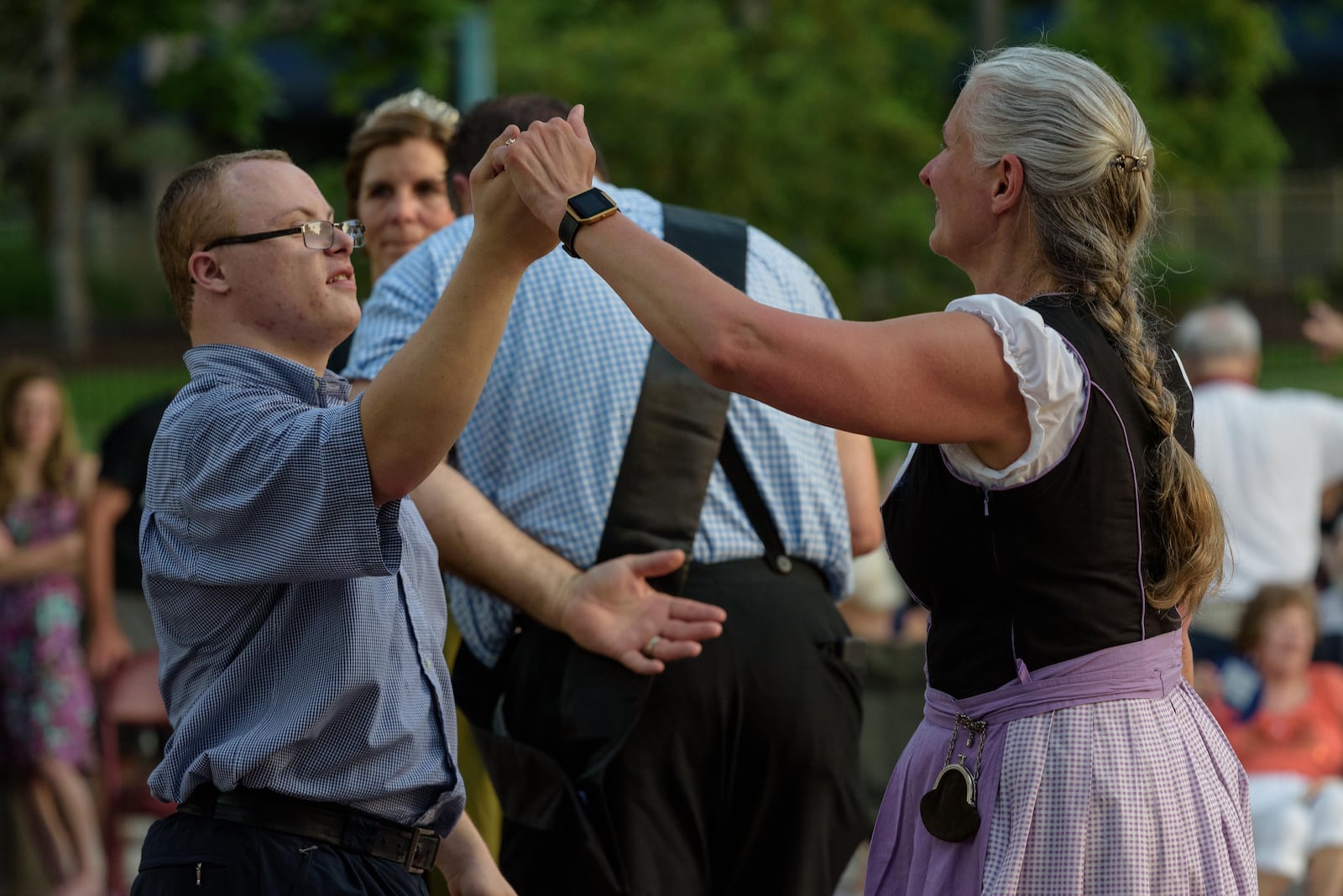 Spass Nacht (translation: Fun Night) was held at Fraze Pavilion on Wednesday, June 15, 2022 in honor of Kettering’s sister city, Steyr, Austria. Presented by the Kettering Sister City Association, festivities included music by The Chardon Polka Band and dancing by the Dayton Liederkranz-Turner German Club’s Volkstaenzer. Did we spot you there? TOM GILLIAM / CONTRIBUTING PHOTOGRAPHER