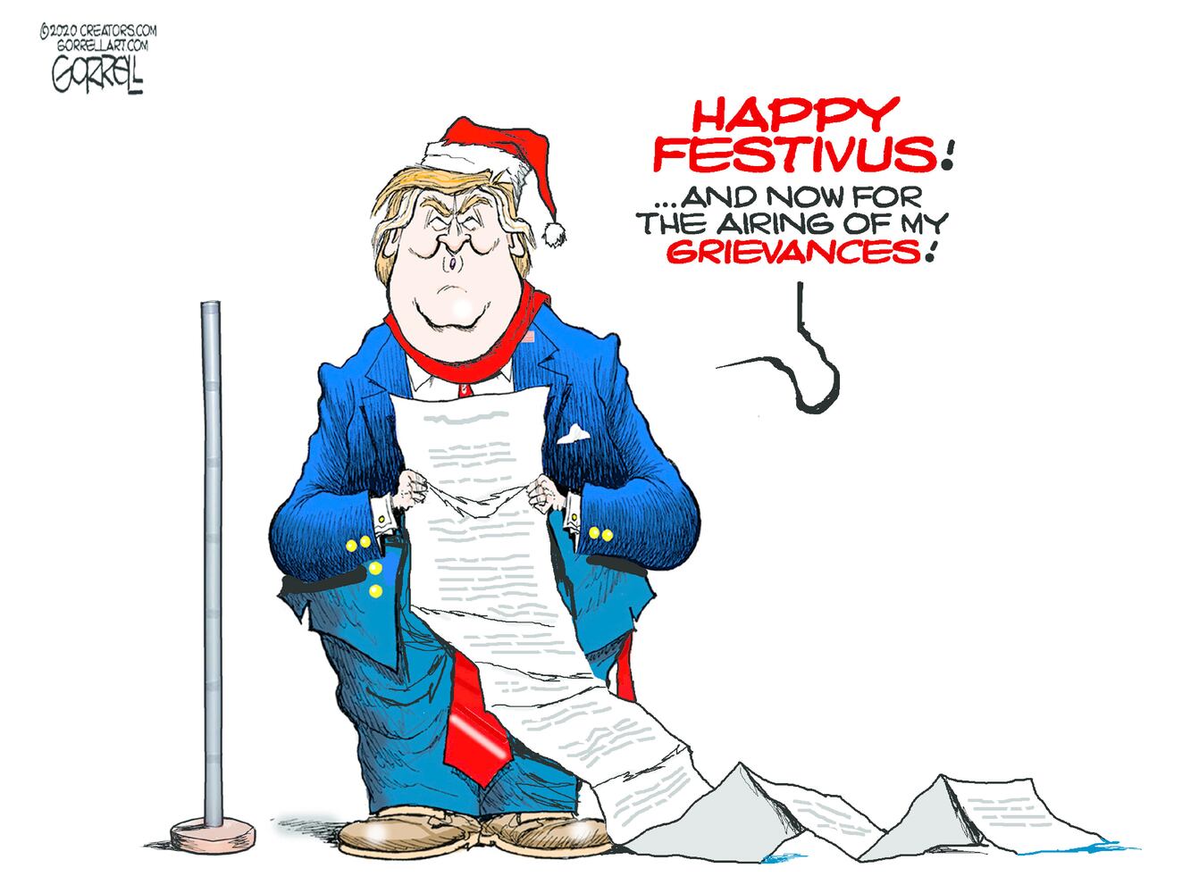 Week in cartoons: Stimulus checks, Christmas and more