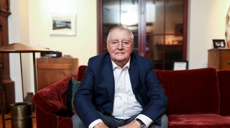 FILE -- Former Vice President Walter Mondale at his home in Minneapolis, Minn., Oct. 4, 2016. Mondale, the former vice president and champion of liberal politics, activist government and civil rights who ran as the Democratic candidate for president in 1984, losing to President Ronald Reagan in a landslide, died on Monday, April 19, 2021, at his home in Minneapolis. He was 93. (Jenn Ackerman/The New York Times)