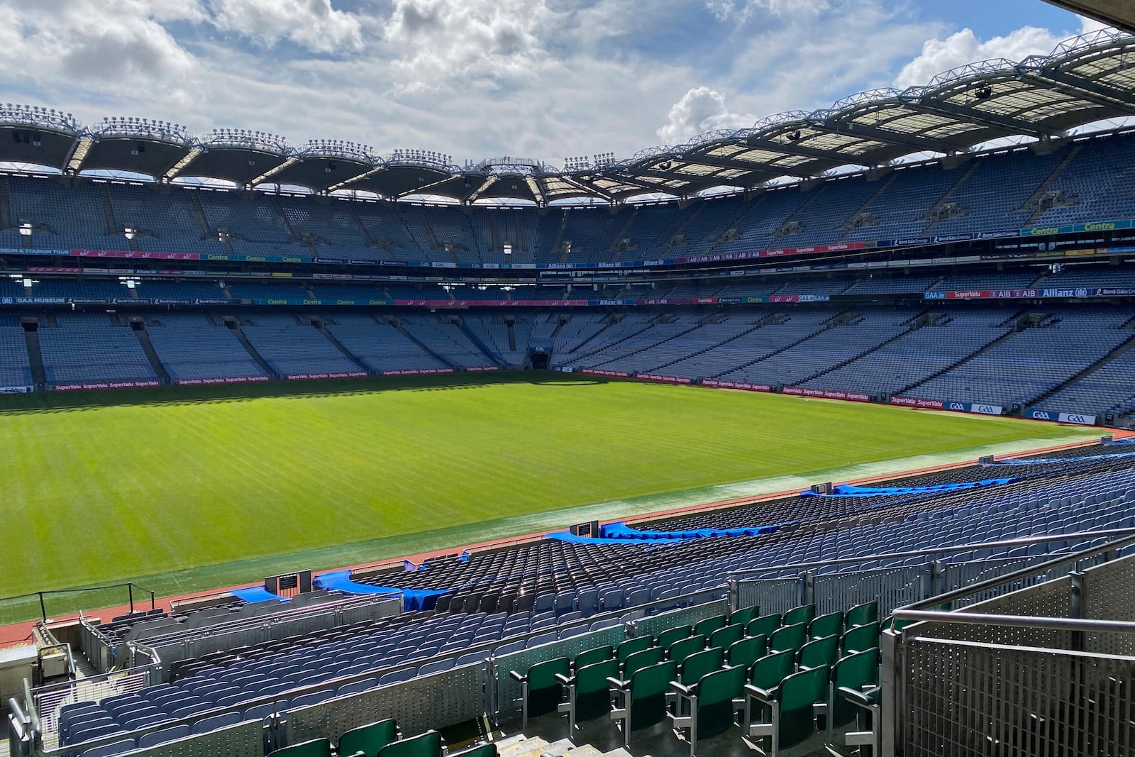 FILE - A view from inside Croke Park in Dublin, Ireland, Thursday, Aug. 24, 2023. (AP Photo/Ken Maguire, File)