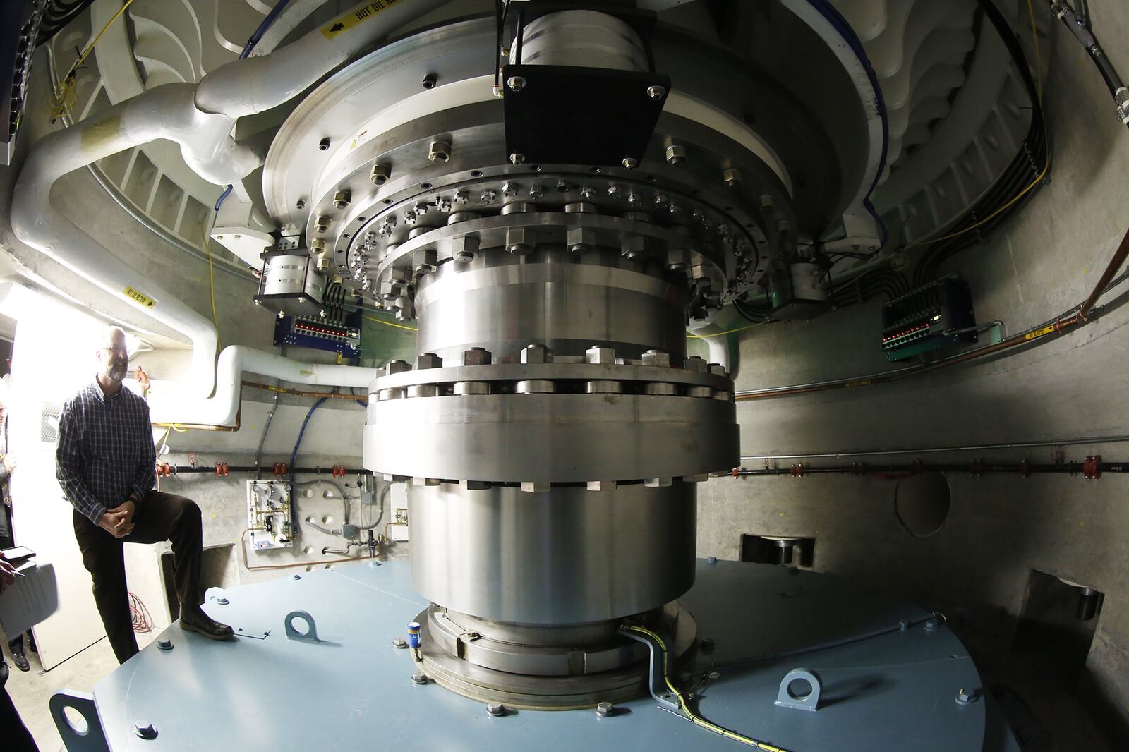 The Air Force is in the testing phase of a human-rated centrifuge for gravity training and research at the 711th Human Performance Wing on Wright-Patterson Air Force Base. TY GREENLEES / STAFF FILE PHOTO
