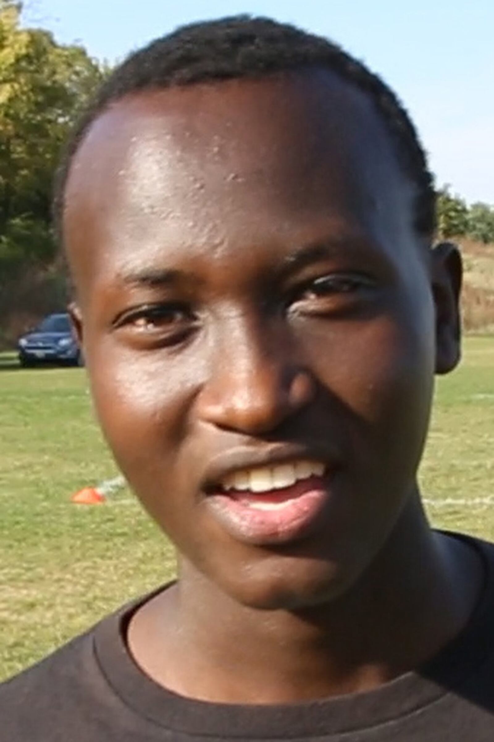 Fabrice Bahoza, from Burundi, is a member of the Belmont High School Boys Soccer Team. TY GREENLEES / STAFF