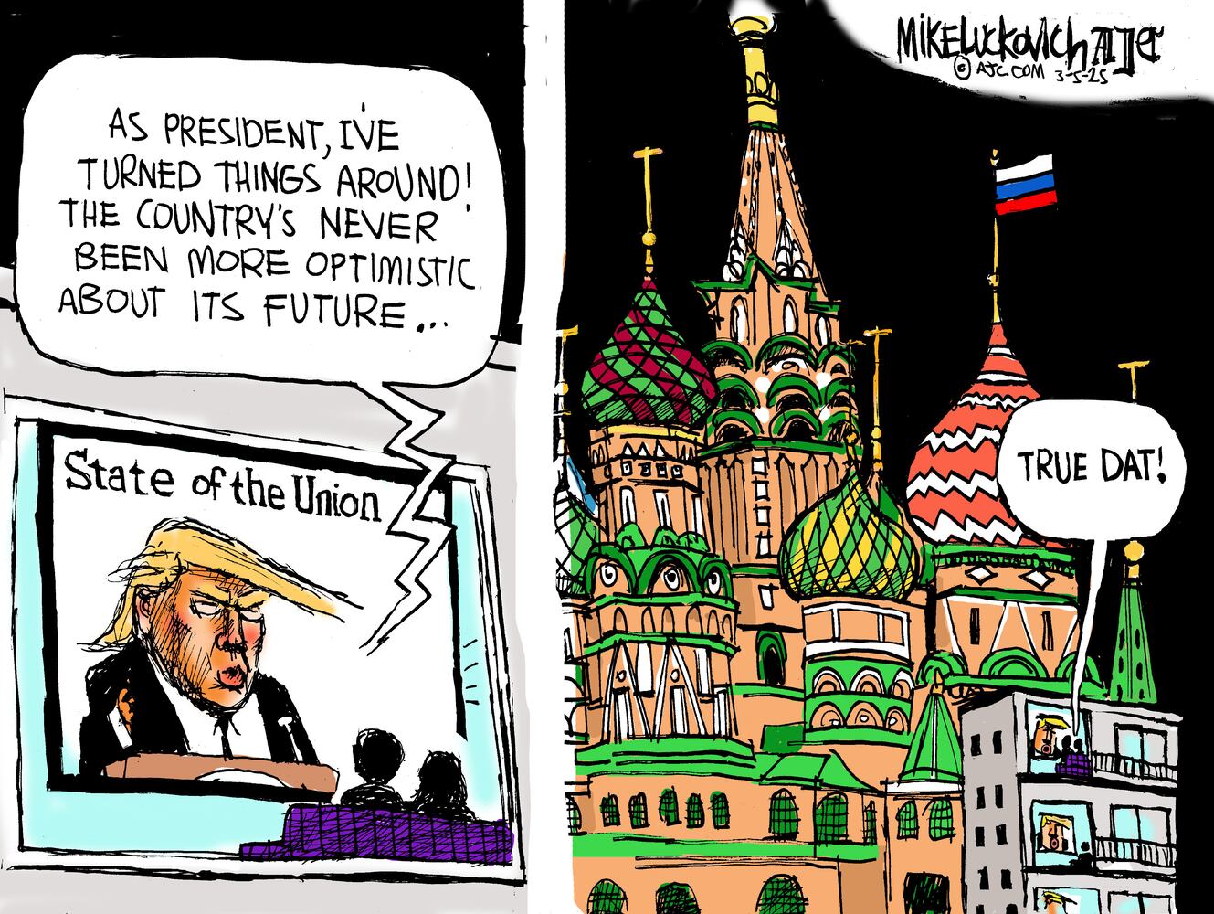 CARTOONS: Mike Luckovich, March 9, 2025