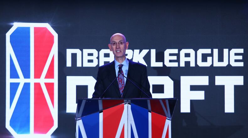NEW YORK, NY - APRIL 04: NBA Commissioner Adam Silver anounces the #1 overall pick in the first during NBA 2K League Draft at Madison Square Garden on April 4, 2018 in New York City.  (Photo by Mike Stobe/Getty Images)