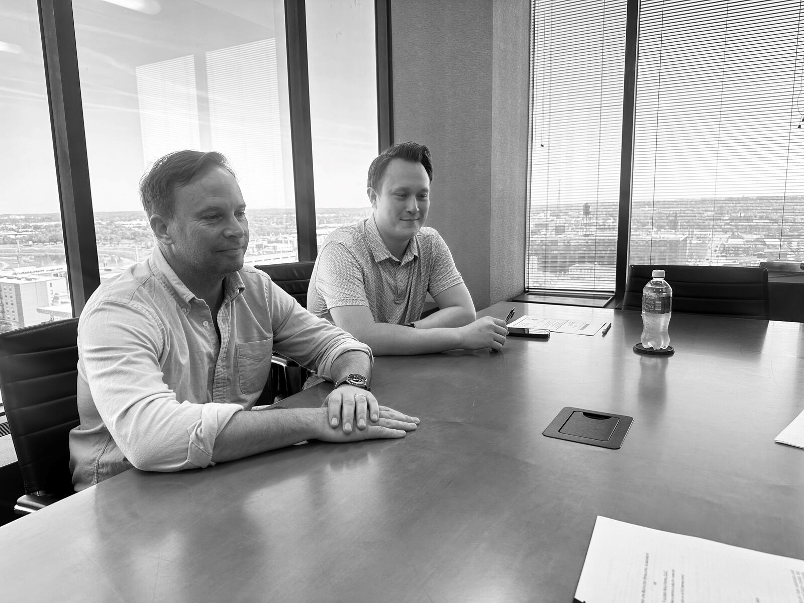 Valerio leaders. From left: John Pulaski, chief operating officer, and Alexander Hardy, chief executive. CONTRIBUTED.