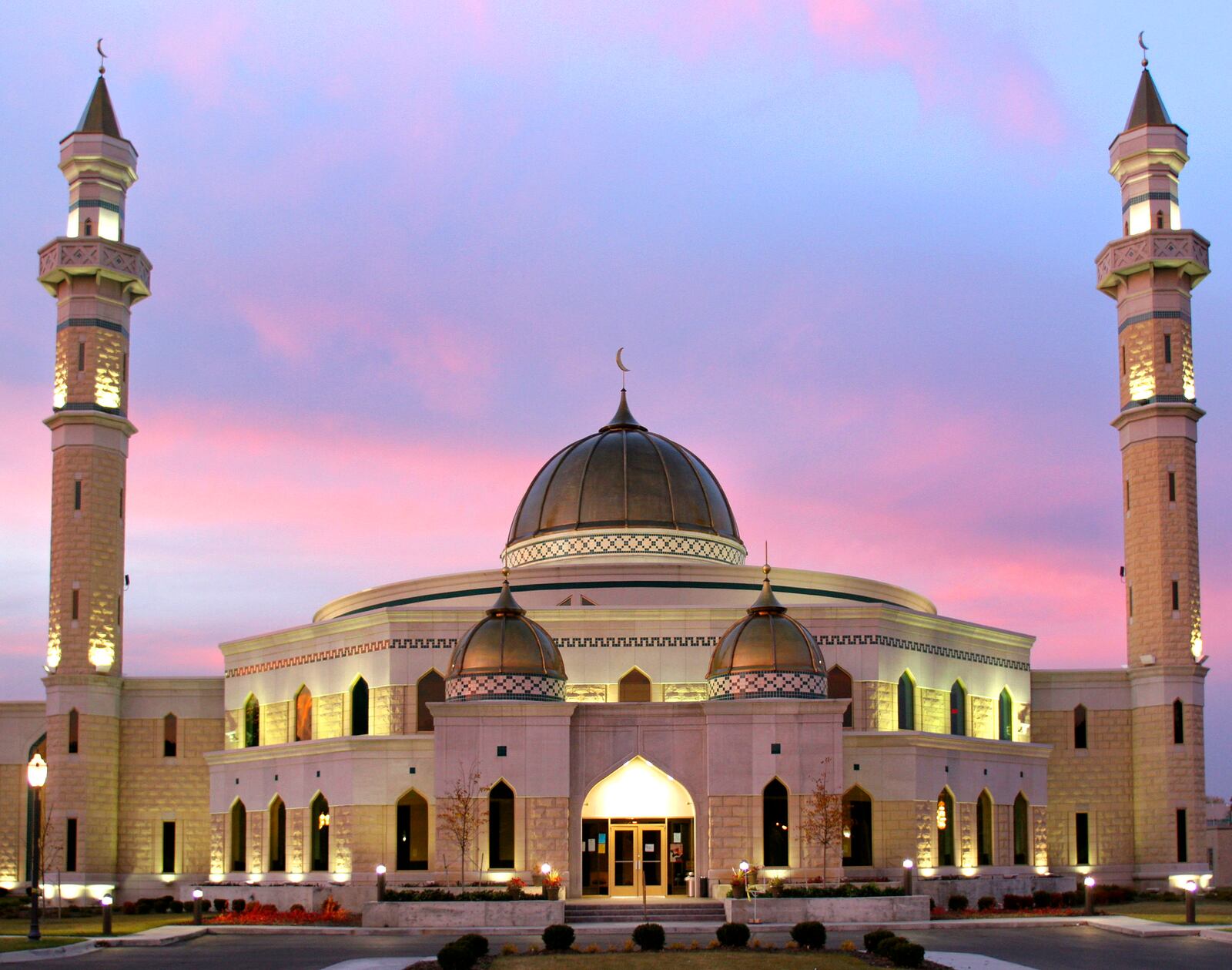 The Islamic Center of America mosque in Dearborn, Michigan.