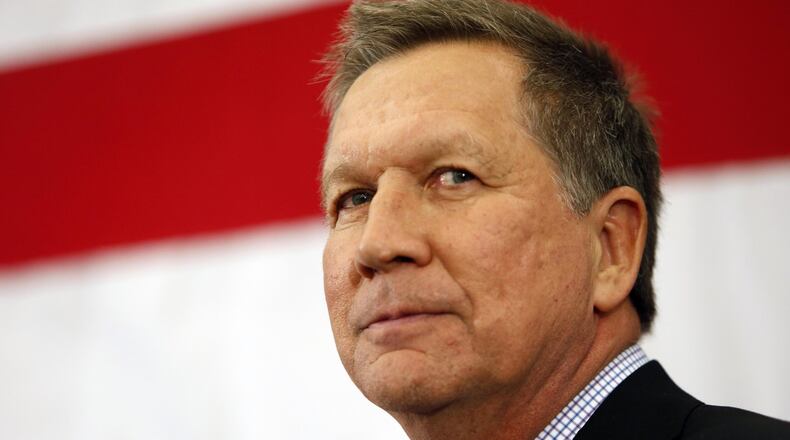 Gov. John Kasich, R-Ohio, speaks at the Republican Leadership Summit in of this year in Nashua, N.H. Associated Press photo