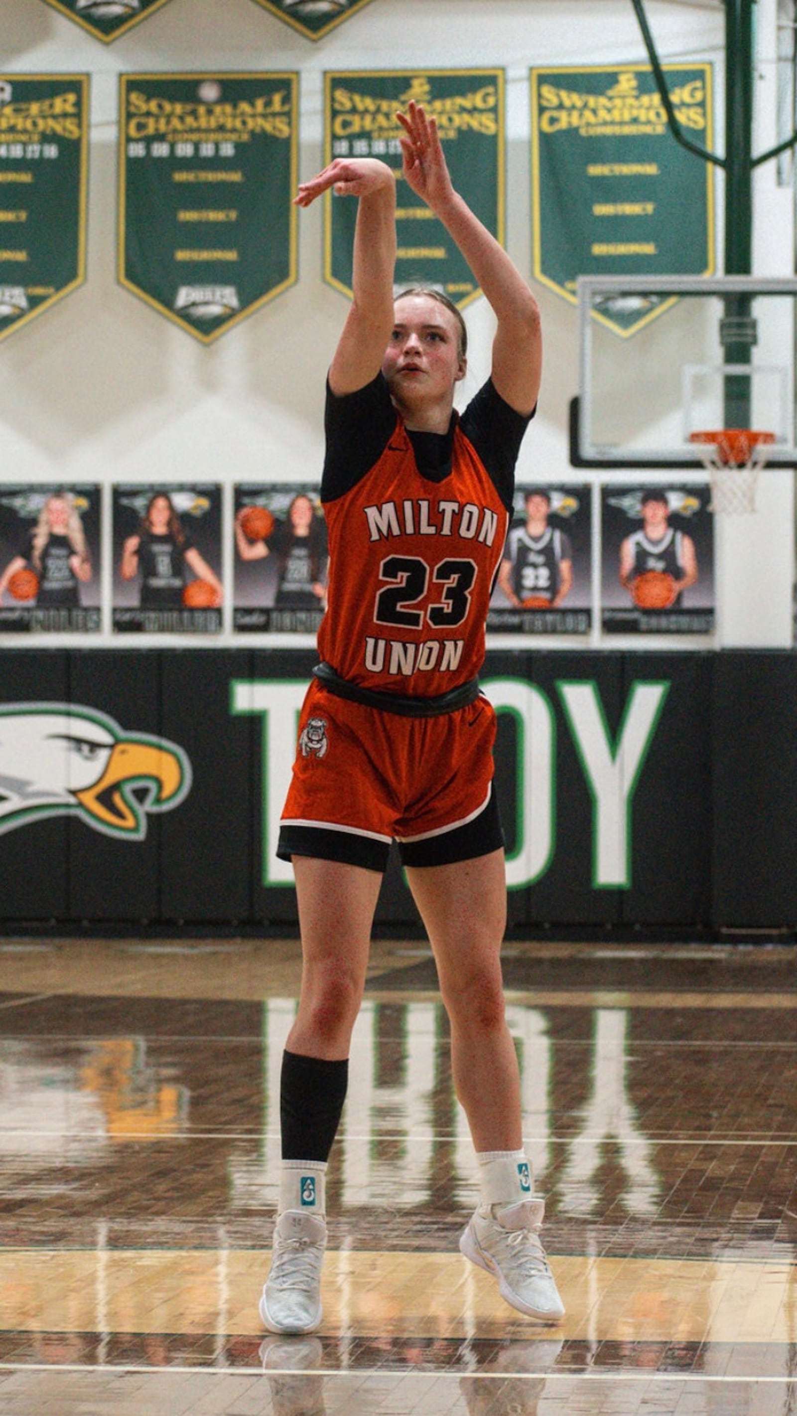 Milton Union junior Michaela Firks is the Dayton Daily News Athlete of the Week for the period of Dec. 15-Jan. 3. CONTRIBUTED PHOTO