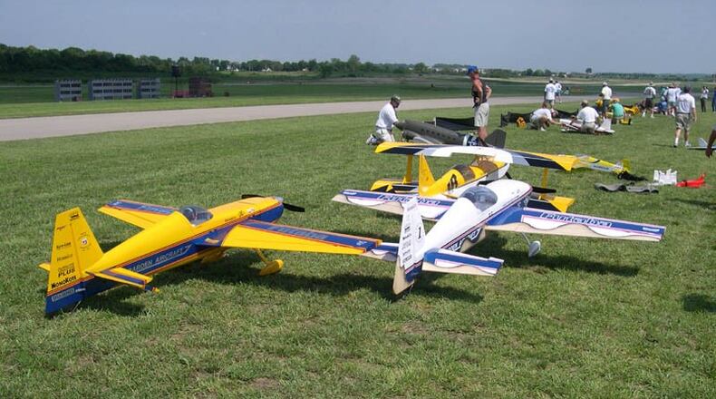 Greater Cincinnati Radio Control Club will present the 63rd Annual Flying Circus Airshow from noon to 3:30 p.m. June 15-16. Admission is $5. Free admission for children under the age of 7. Pictured is some of the model aircraft that will be in the show. CONTRIBUTED
