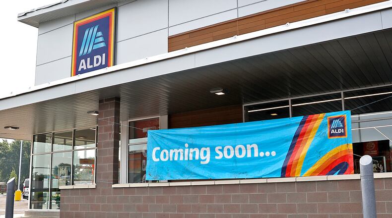 Aldi plans to occupy a 21,000-square-foot location on the west side of the former fitness center at 827 Central Ave. BILL LACKEY/STAFF