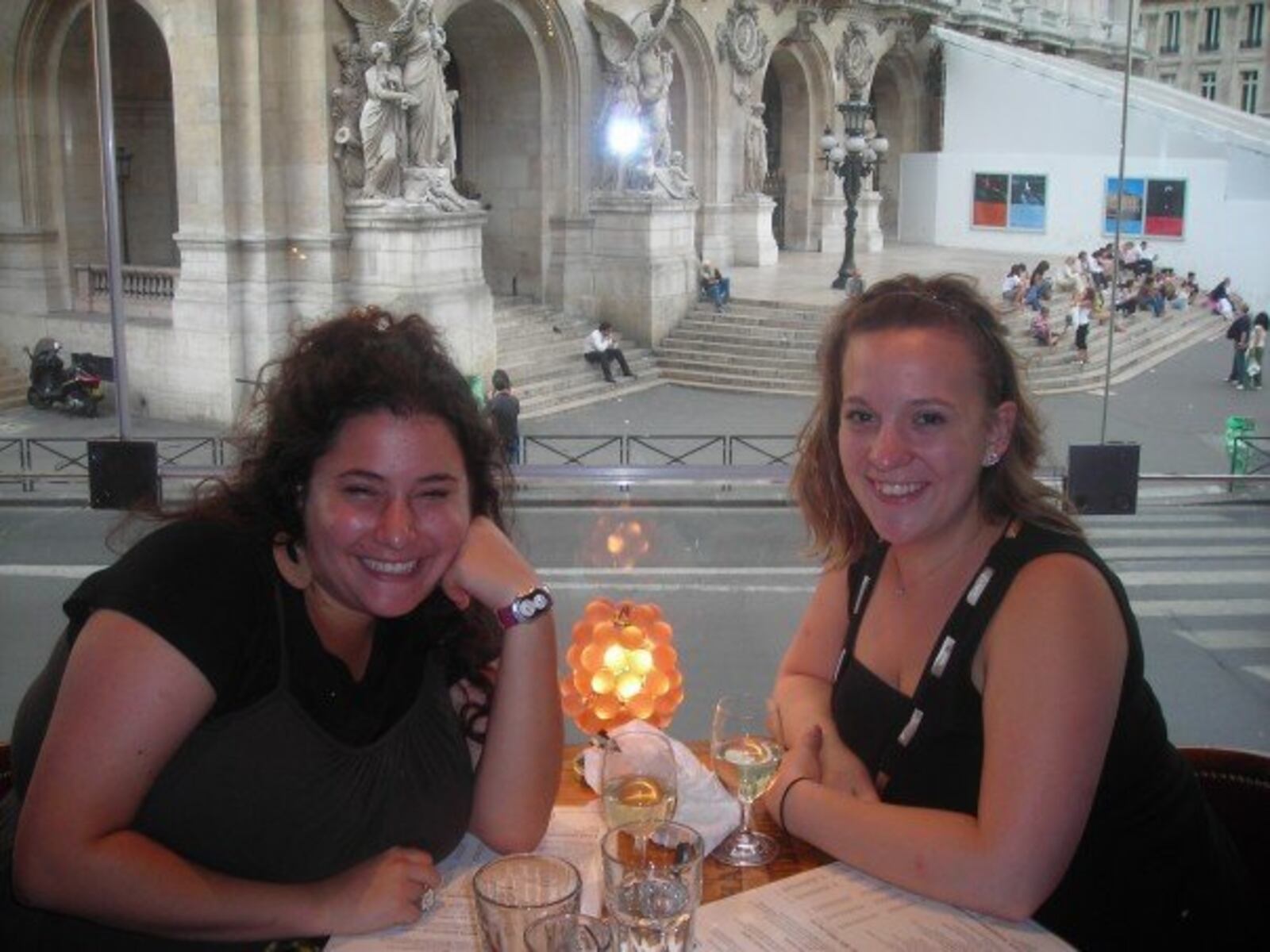 Dinner with my roommate Alexis outside of the Paris Opera House. CONTRIBUTED PHOTO / Tess Vella-Collette