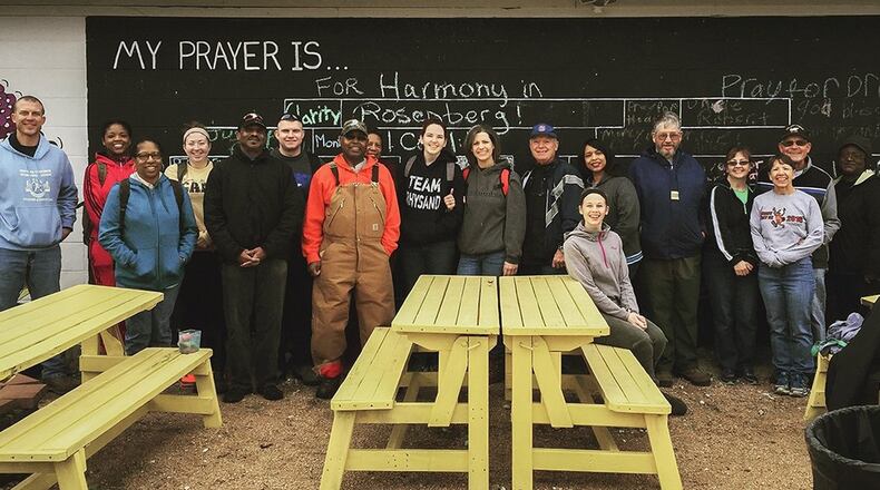 An ecumenical group comprised of people from the Catholic and Protestant groups on Wright-Patterson AFB volunteered to make the trek to Houston to assist residents there recover from Hurricane Harvey’s destruction. (U.S. Air Force photo)