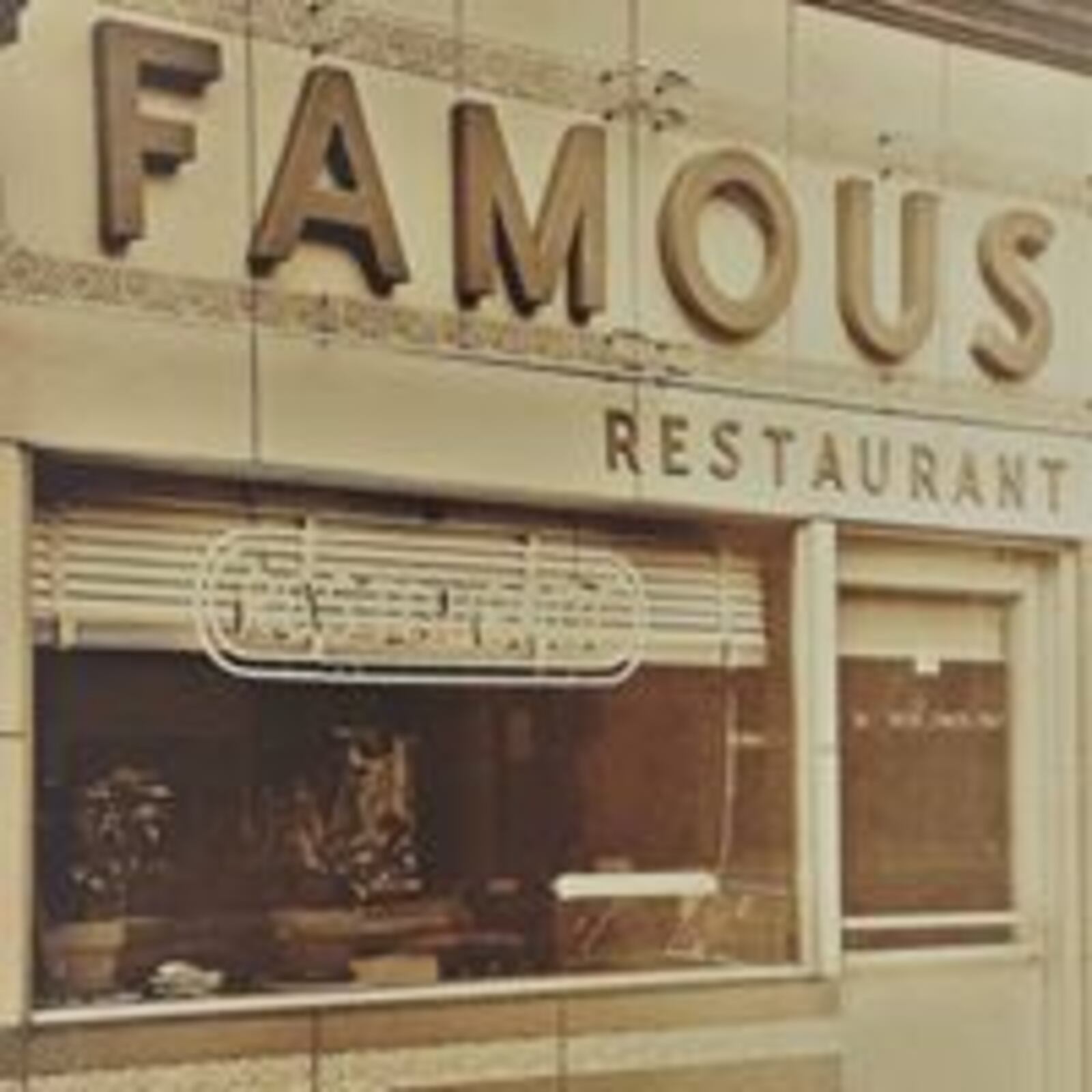 The original “Famous Restaurant” in Pottsville, Pa. Photo from The Famous Restaurant Facebook page