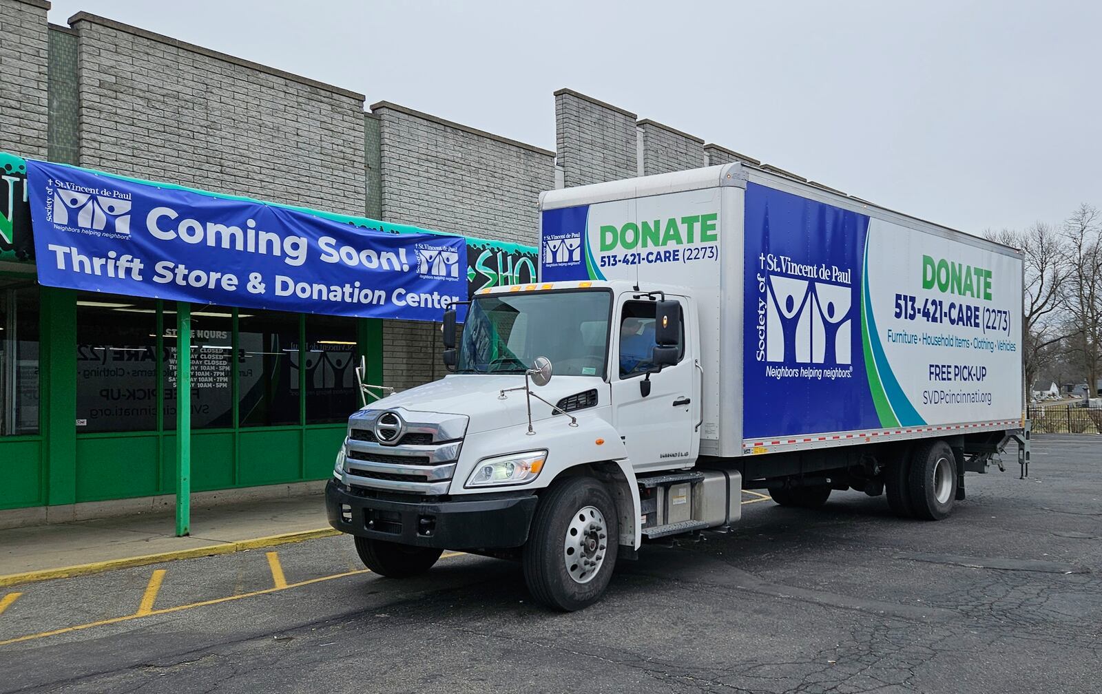 The Society of St. Vincent de Paul in Cincinnati purchased in January 2025 the Pleasant Treasures property, 4016 Pleasant Ave., and plans to redevelop the site for a new thrift store and donation drop center. Officials expect to open the facility this summer. PROVIDED