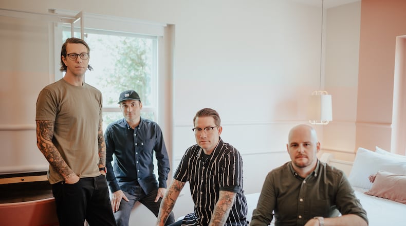 Hawthorne Heights (pictured) has partnered with Live Nation and other local businesses for Ohio Is For Lovers at Riverbend Music Center in Cincinnati on Saturday, Sept. 10. The one-day festival has 30 bands and three stages with headliners the Descendents, New Found Glory and Motion City Soundtrack, with performances by Hawthorne Heights, Bayside, Silverstein and other punk, emo and indie rock acts. PHOTO BY BOB KIRSCHKE