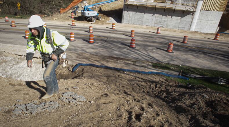 Steel beams are going to be installed over West Dorothy Lane at Ridgeway Road. The work will close Dorothy between Southern Boulevard and Far Hills Avenue from 7 p.m. to 6 a.m. April 12 and 13, according to the city.