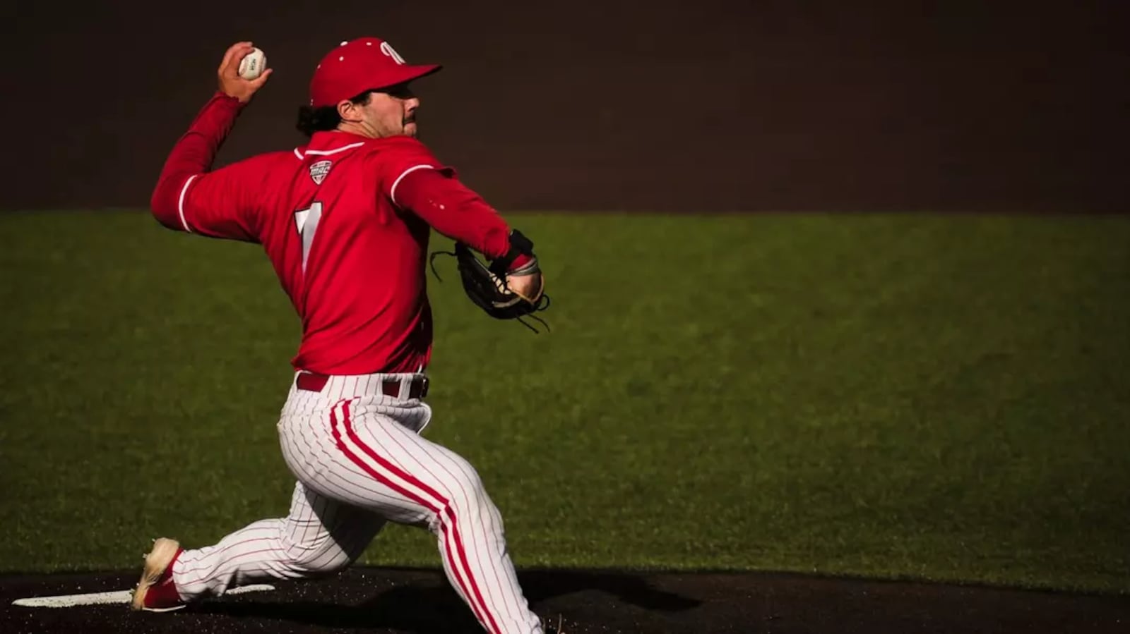 Miami's Carson Byers prepares to send a pitch to the plate during a recent game this season. MIAMI ATHLETICS / CONTRIBUTED