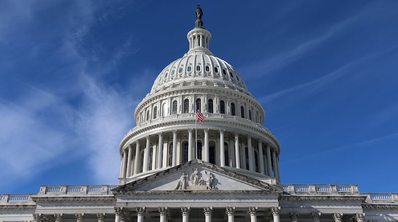 The U.S. Capitol is photographed Friday, Jan. 30, 2026, in Washington. (AP Photo/Rahmat Gul)