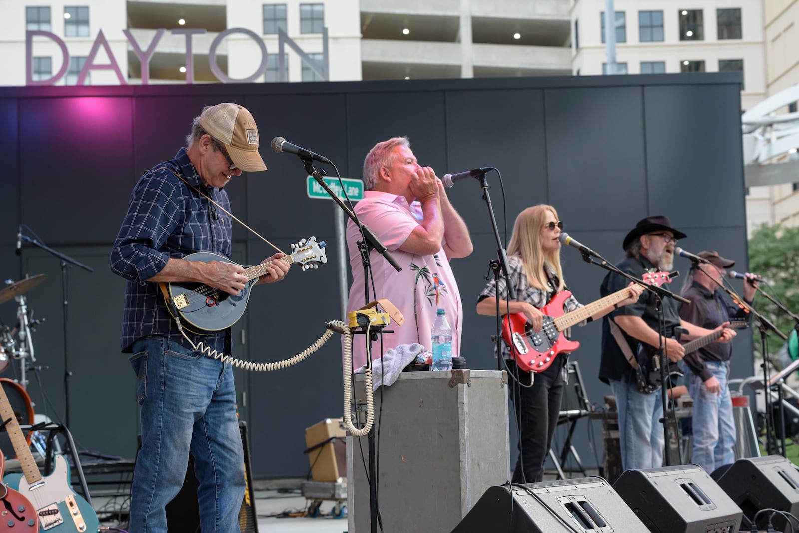 Central Ohio country rock band McGuffey Lane played a free concert at Levitt Pavilion in downtown Dayton on Friday, May 31, 2024. The band will perform Sunday, June 12 at Stubbs Park in Centerville. TOM GILLIAM / CONTRIBUTING PHOTOGRAPHER