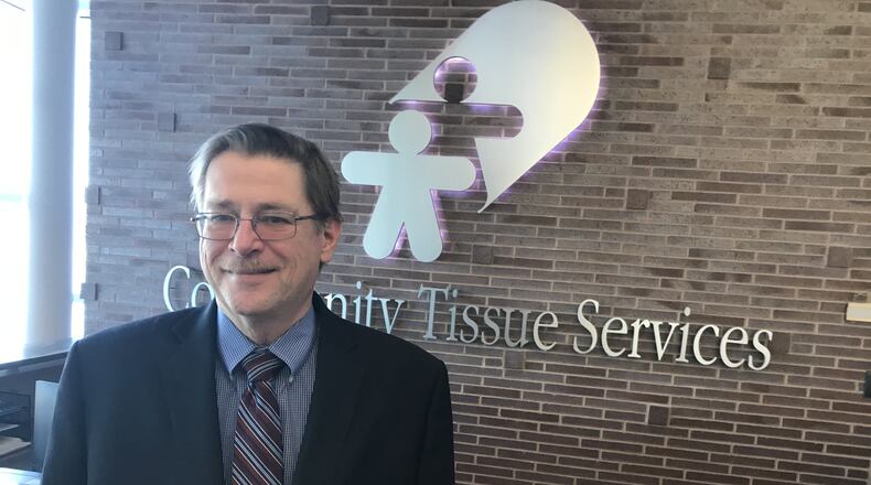 Dr. David Smith, chief executive of Community Tissue Service. KAITLIN SCHROEDER