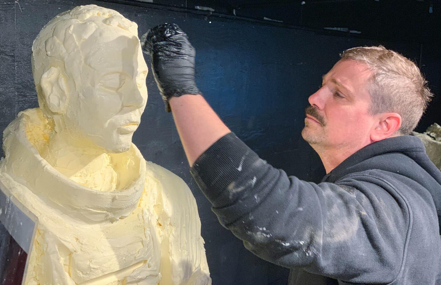 PHOTOS: Historic moon landing re-created in butter
