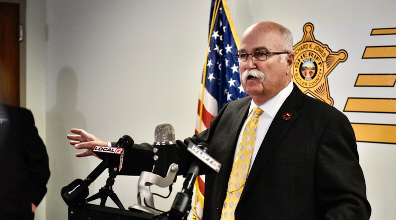 Buter County Sheriff Richard Jones said he will not help enforce the Ohio Governor’s orders Tuesday for mandatory mask wearing in the county in battling the coronavirus. “We are not the mask police,” said Jones Tuesday, who added he will not require his deputies to enforce Governor Mike DeWine’s orders.(File Photo/Journal-News)