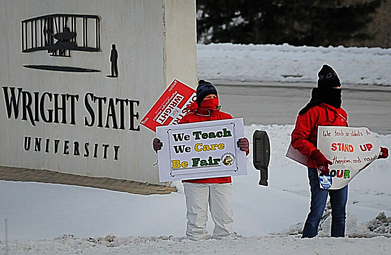 PHOTOS: Faculty strike at Wright State University