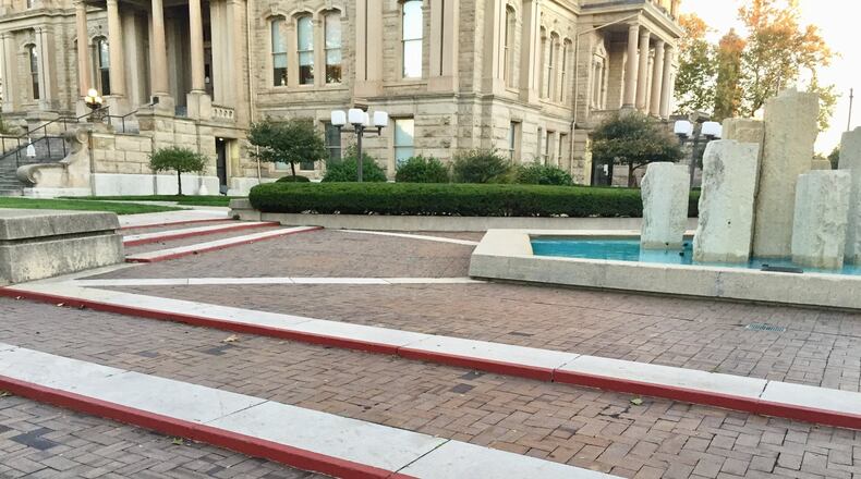 Miami County Courthouse plaza project costs now $3.5 million to $3.7 million. FILE