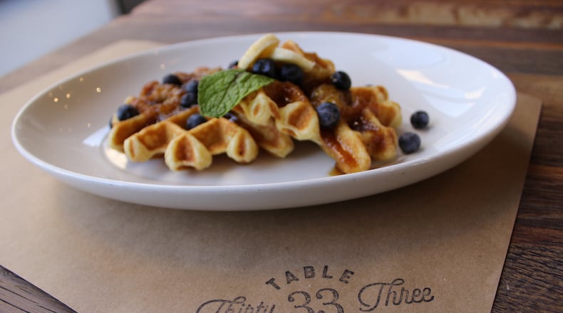 Table 33 has made dining during the pandemic easier with new take-home options. Table Takeout, a new website that the downtown Dayton restaurant launched this week, is a streamlined way to order food that is hot and ready to eat, or is assembled and ready to cook and eat at home. Photo by Amelia Robinson